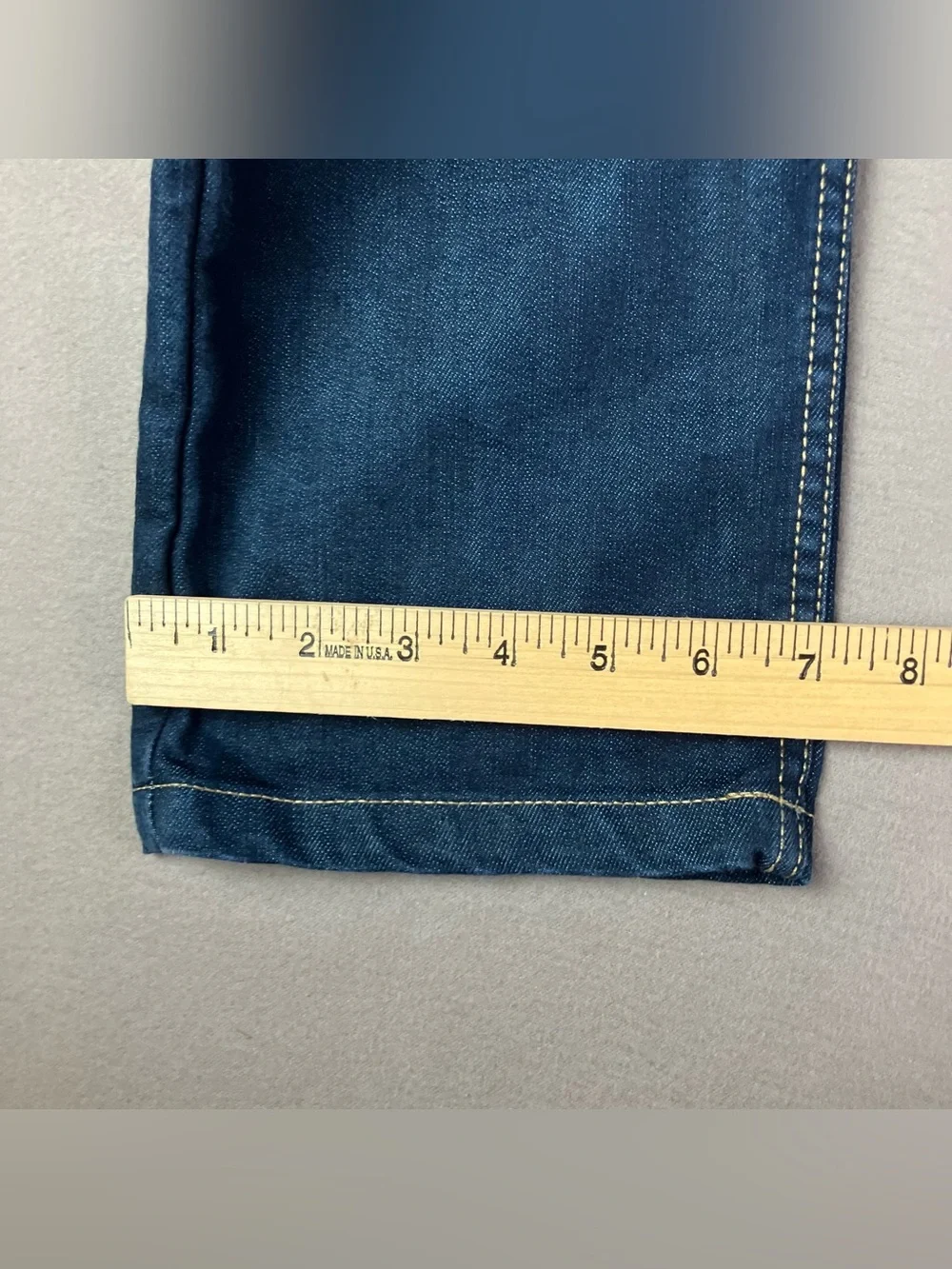 Toad & Co. Wingman Denim Jeans Lean Fit Pants Men’s Size 33x34 Dark Blue